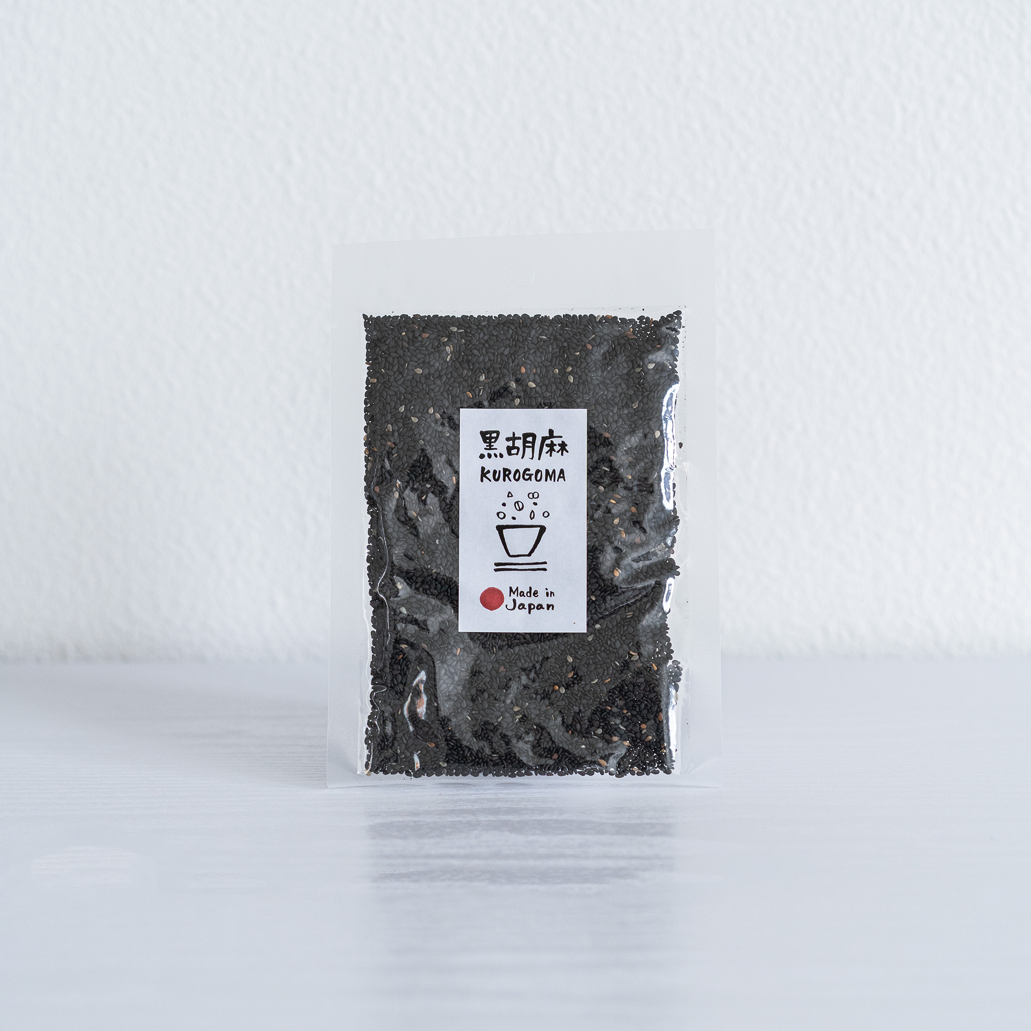 Japanese black sesame seeds - 日本産洗い胡麻 黒 - 50g