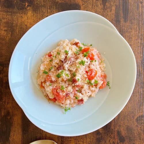 tomato risotto with bacon recipe