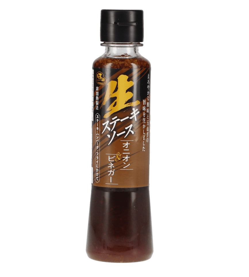 Additive-free Steak Sauce with Onion and Vinegar - 生ステーキソースオニオン/ビネガー - 190g