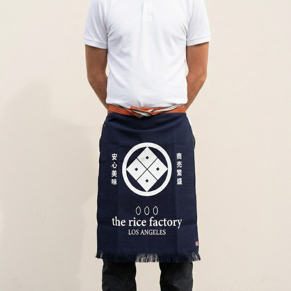 Original "MAEKAKE" Apron - the rice factory Los Angeles オリジナル前掛け
