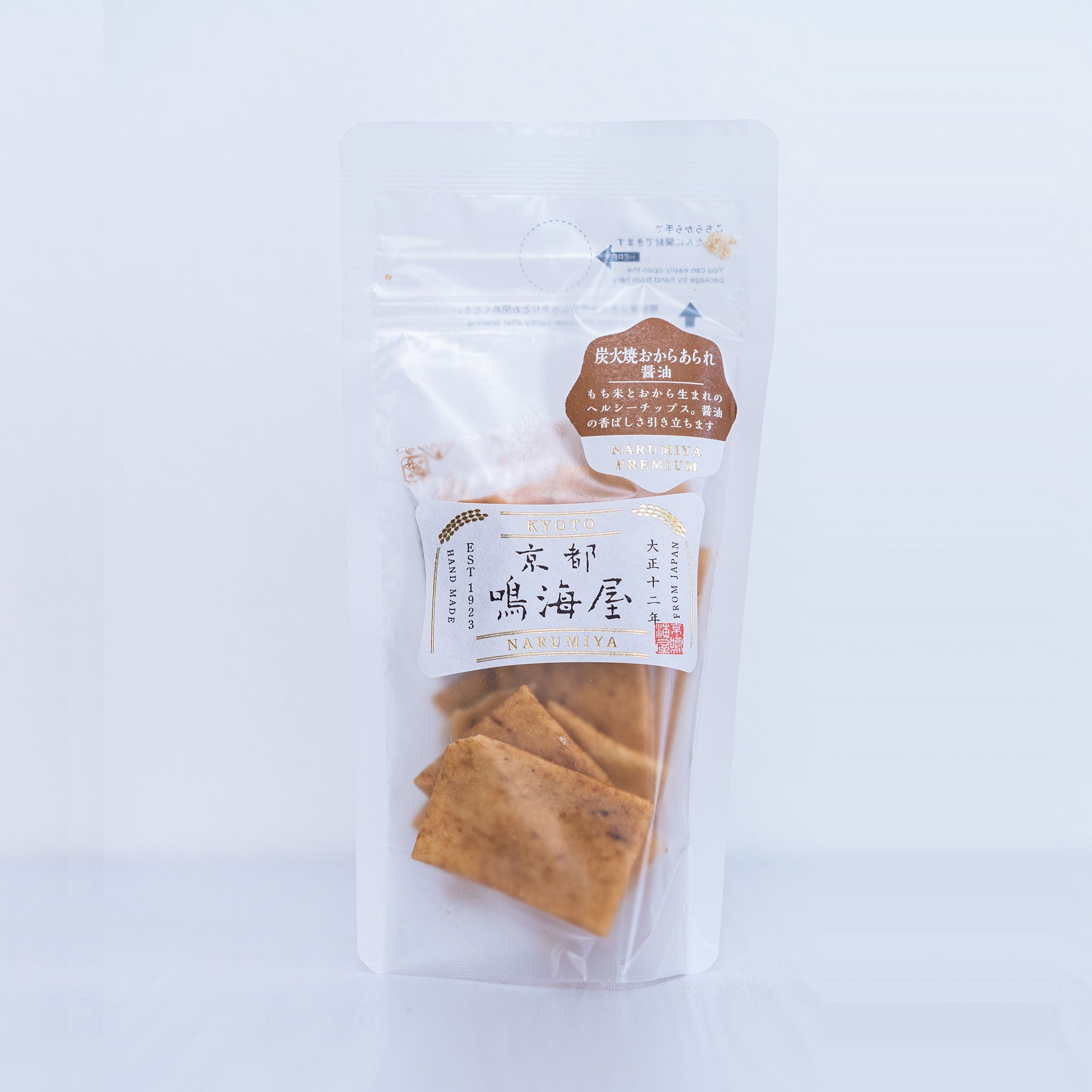 【Narumiya】Rice crackers "Okara & Soy sauce" - おからあられ　醤油 - 35g