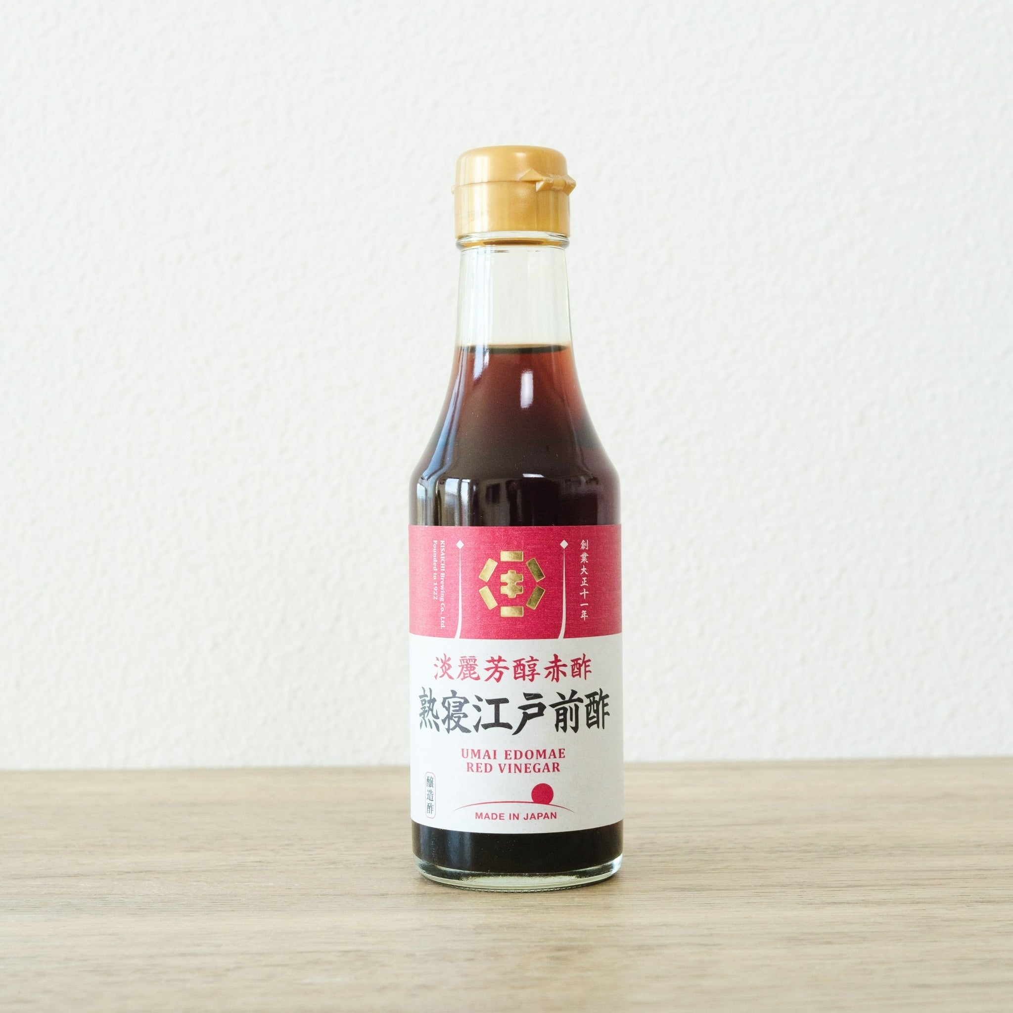 【KISAICHI】Matured Red Edo-mae vinegar "Mellow and rich red vinegar” -淡麗芳醇赤酢 熟寝江戸前酢-200ml