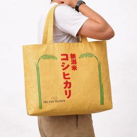 Niigata Koshihikari Tote Bag - 新潟コシヒカリ お米袋トートバッグ