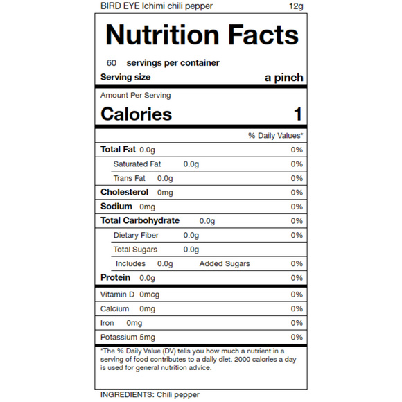 Red pepper "BIRD EYE" 