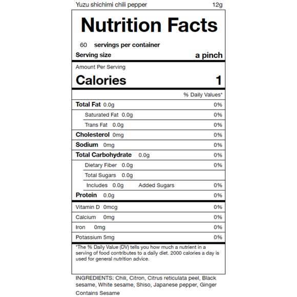Yuzu Shichimi pepper