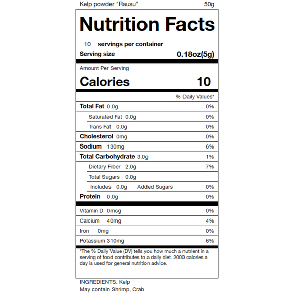 Rausu Kelp Powder