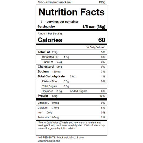 Simmered mackerel in miso