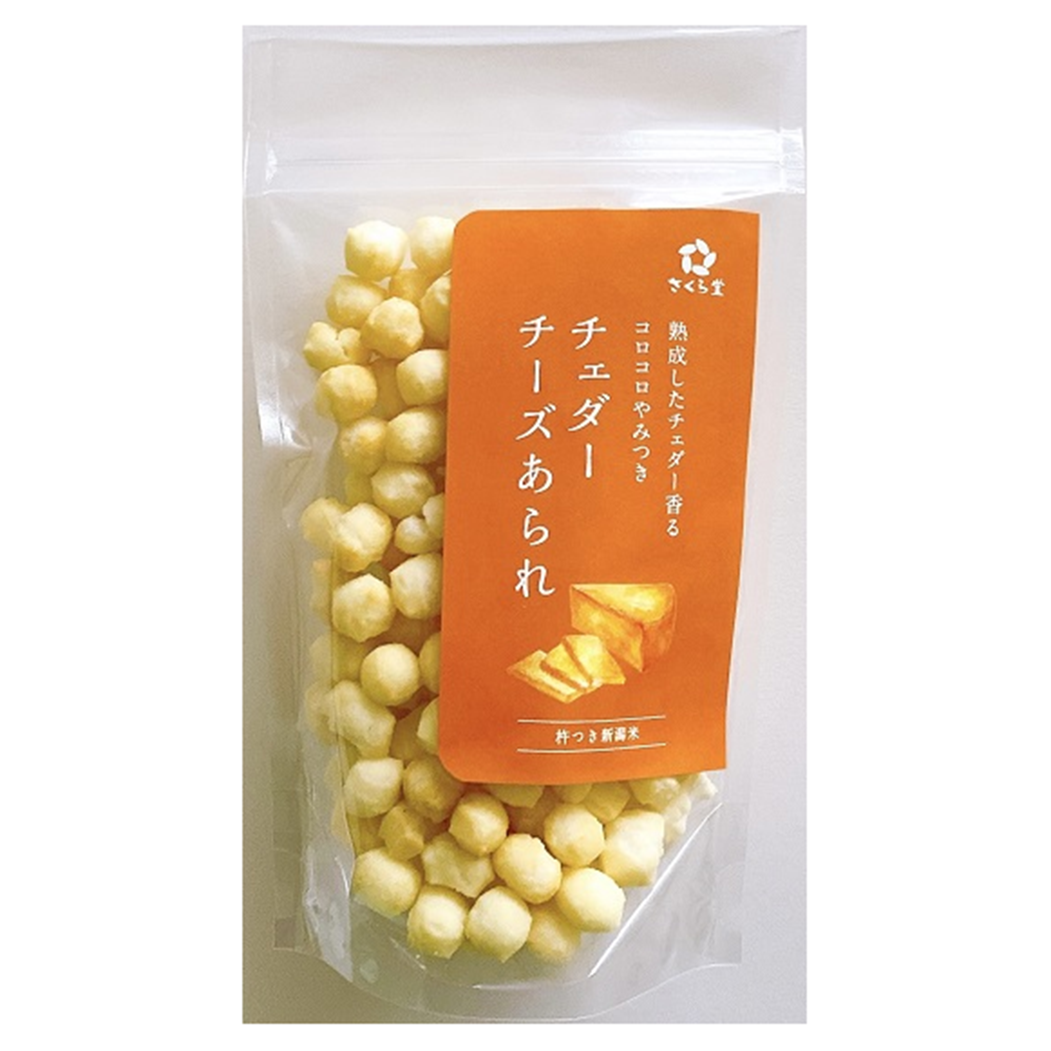 【SAKURA】Rice Crackers Cheese Flaverd -チェダーチーズあられ-