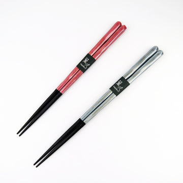 "Ryusai" Dual-Finish Chopsticks - 箸 削り塗分け　流彩