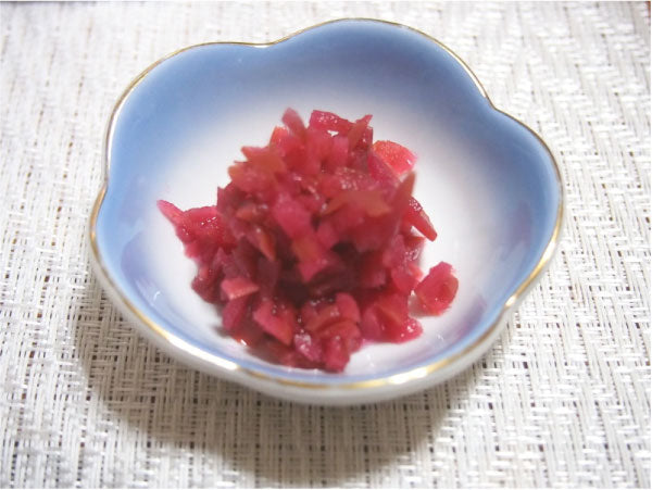 Finely chopped crunchy pickled plum -かりかり梅(刻み)- 60g - 0