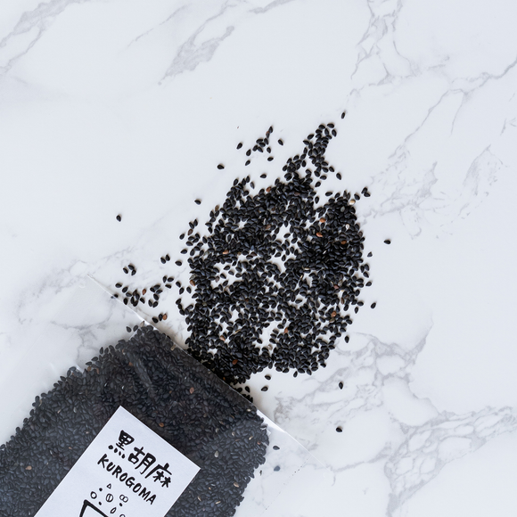 【MORIKA】Japanese black sesame seeds - 日本産洗い胡麻　黒 - 50g