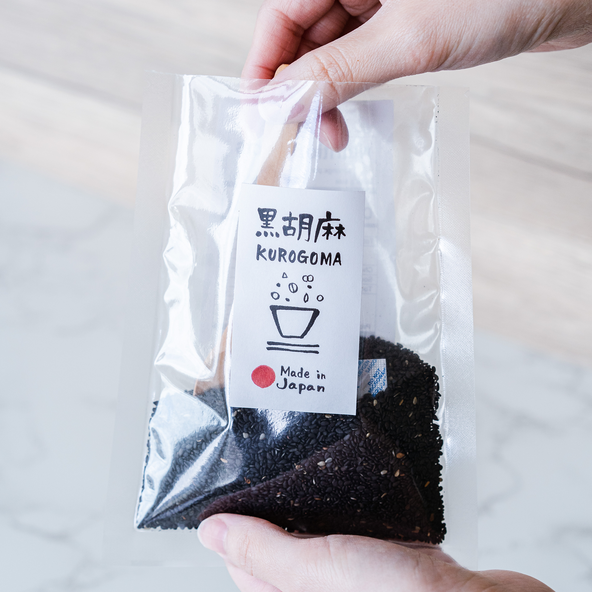 【MORIKA】Japanese black sesame seeds - 日本産洗い胡麻　黒 - 50g