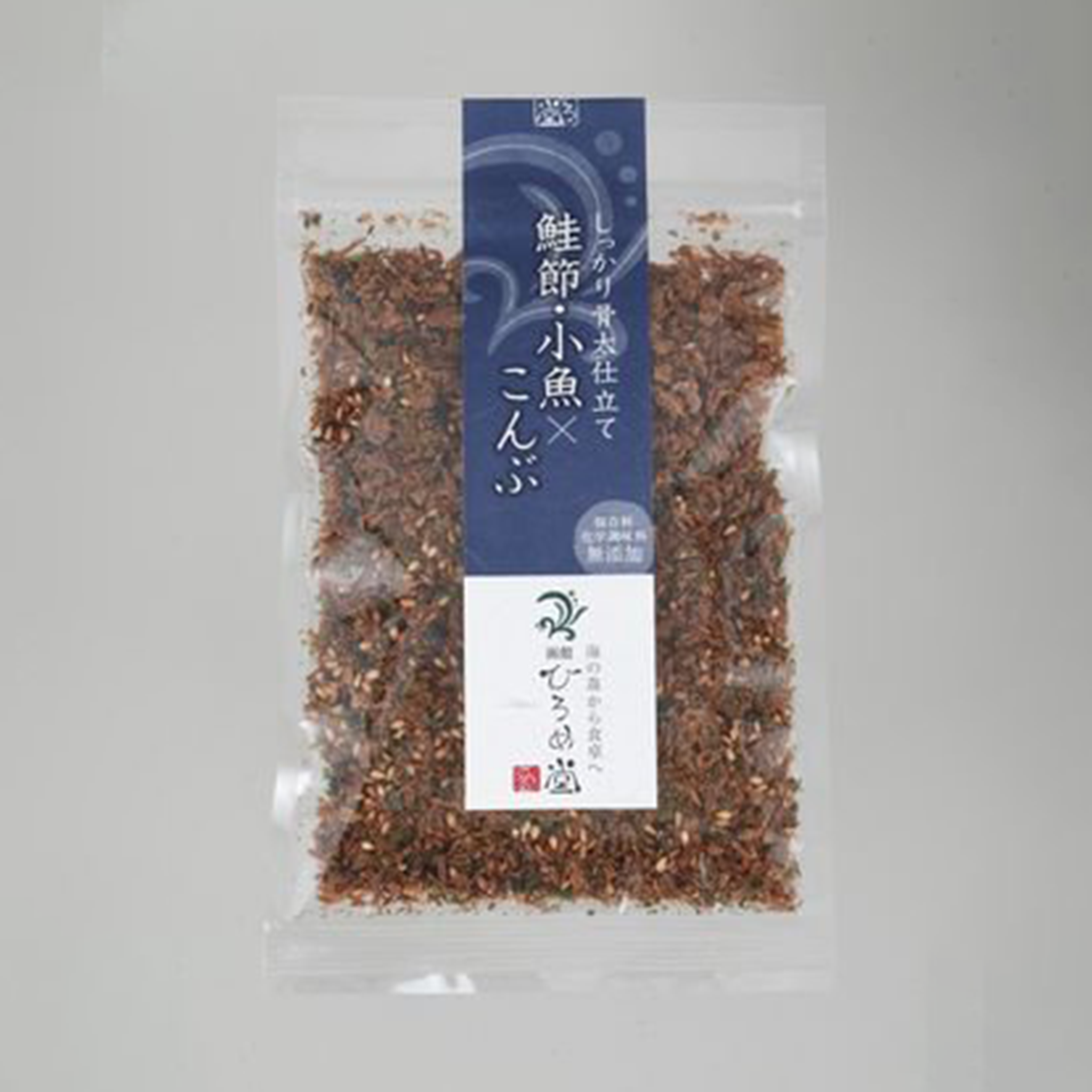 【HAKODATE HIROME】Sprinkle of rice "Dried salmon, small fish & kelp" - 鮭節・小魚ｘ昆布 - 35g